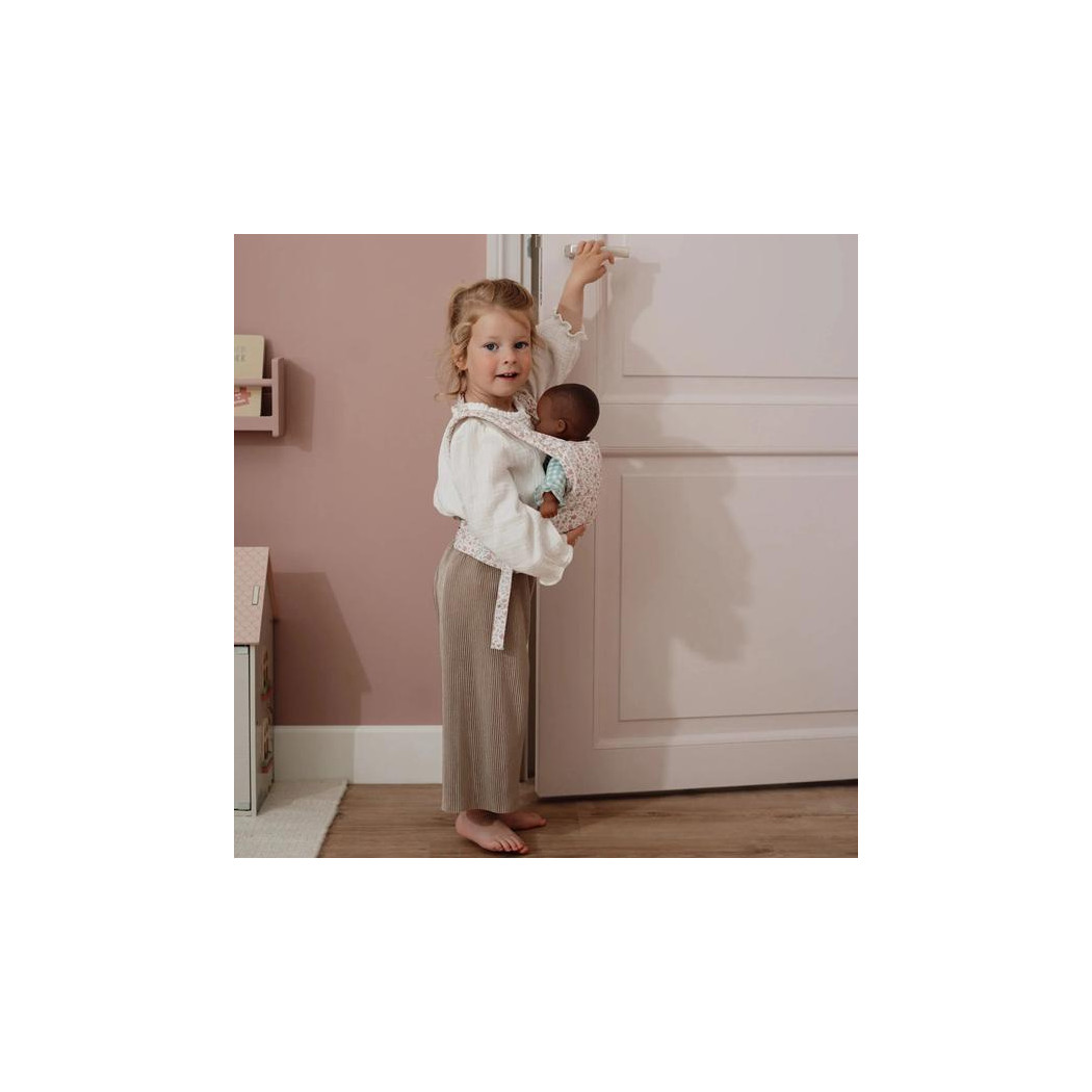 Nosidełko dla Lalek - Miękkie Nosidło do Zabawy jak Ergonomiczne - Little Dutch