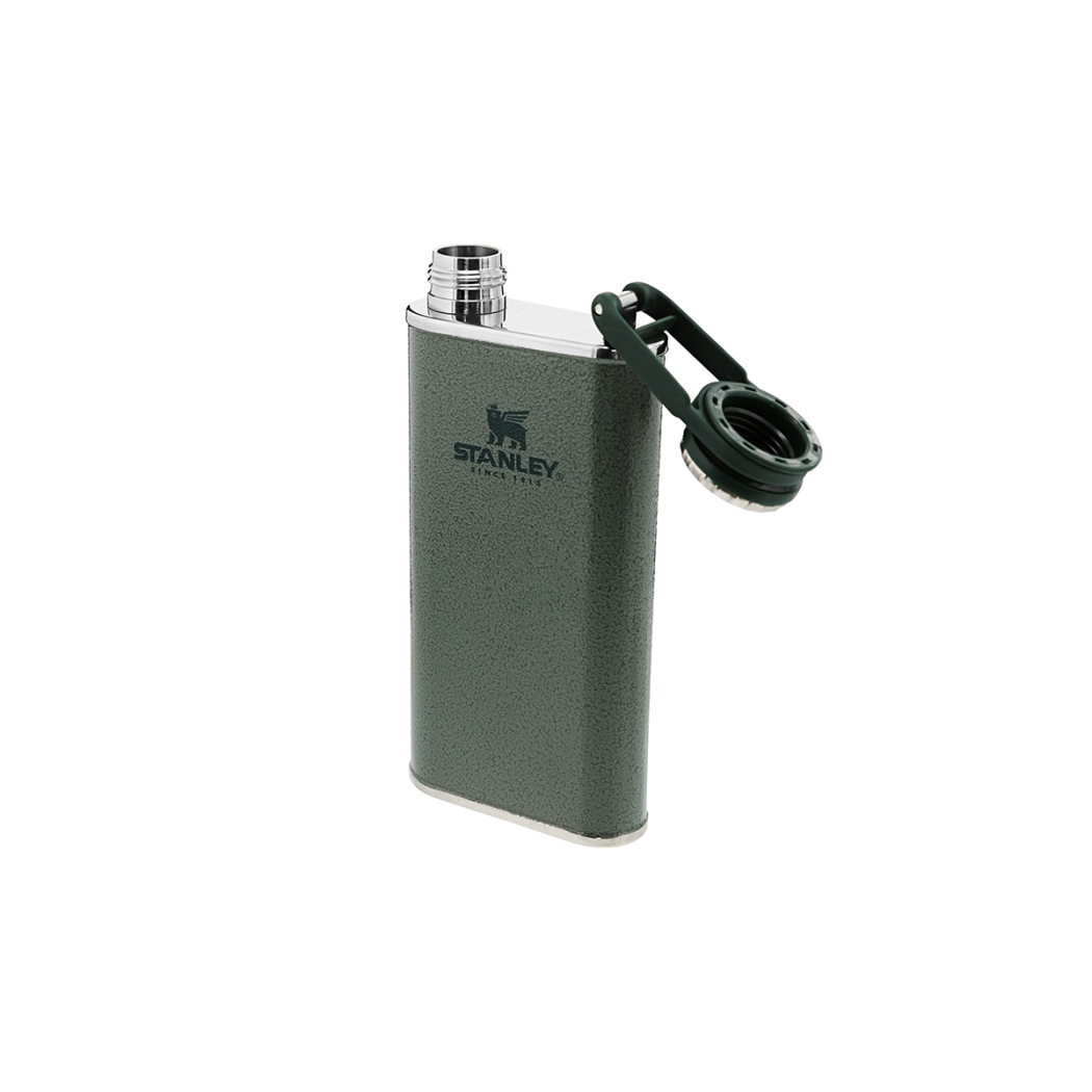 Młotkowana Zielona Piersiówka Stalowa 0.23L - Hammertone Green - Seria Classic - Stanley