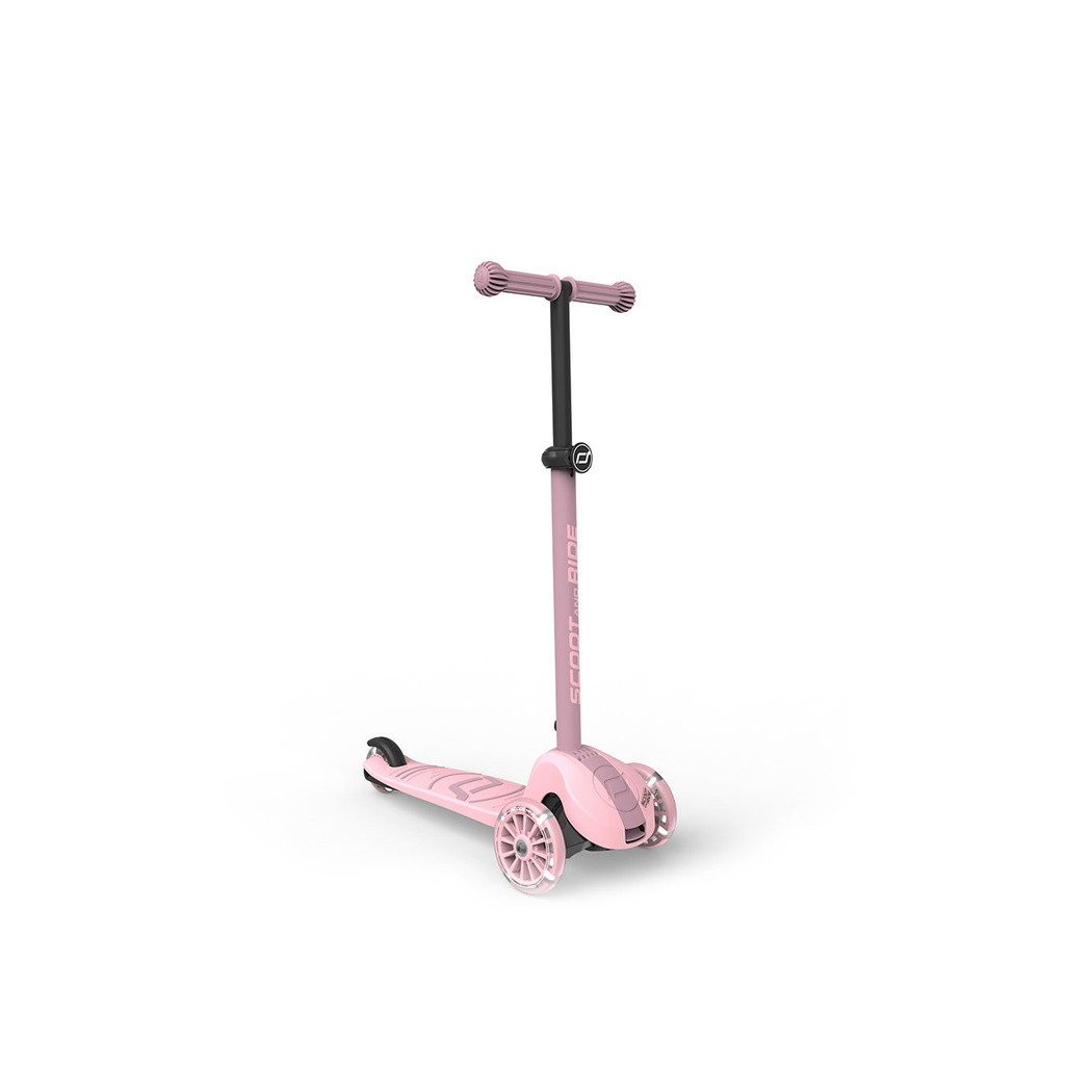 Rose 3S LED - Highwaykick3 - Regulowana Hulajnoga 3-7 lat - Świecące Skrętne Kółka - Scootandride