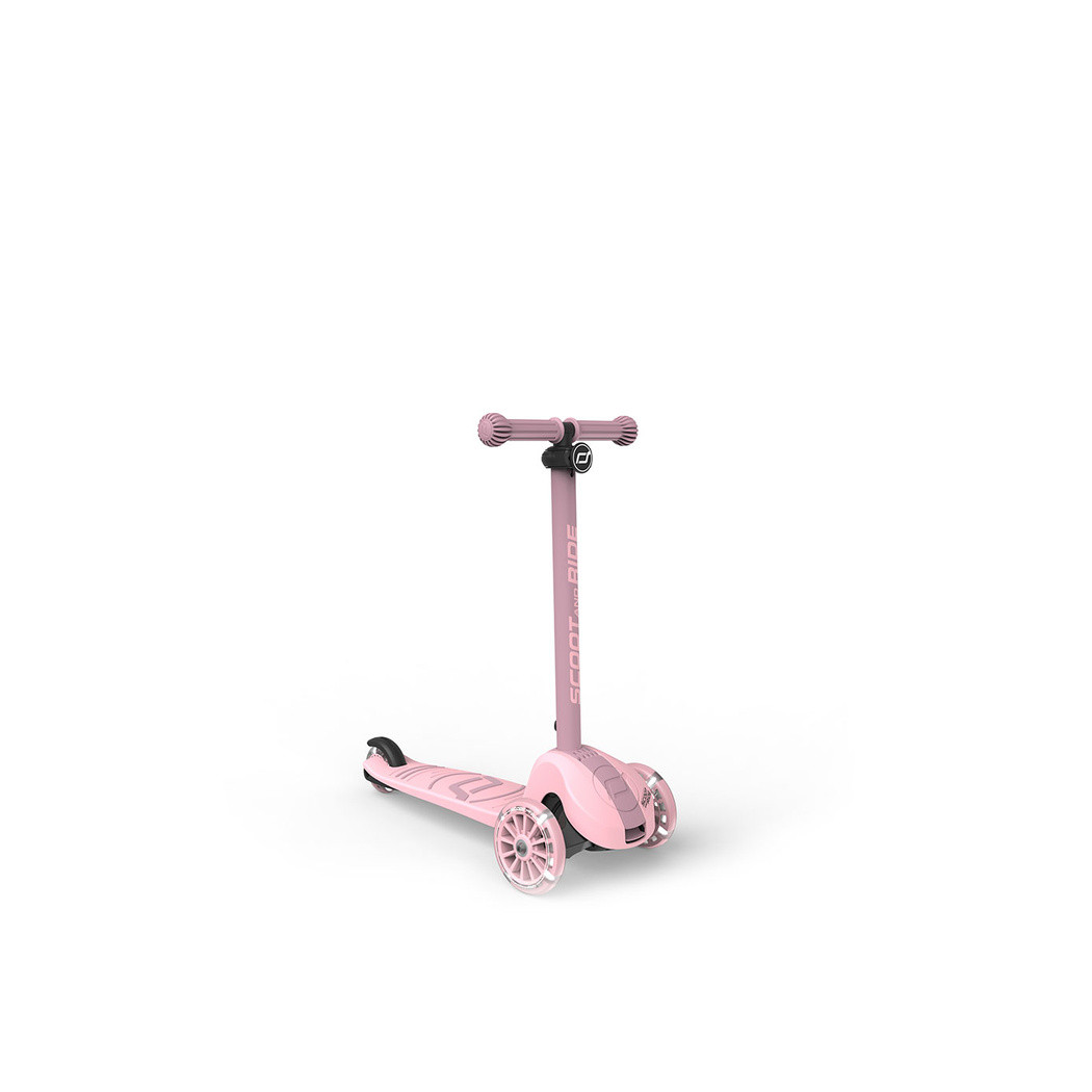 Rose 3S LED - Highwaykick3 - Regulowana Hulajnoga 3-7 lat - Świecące Skrętne Kółka - Scootandride