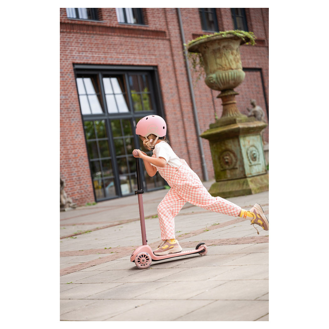 Rose 3S LED - Highwaykick3 - Regulowana Hulajnoga 3-7 lat - Świecące Skrętne Kółka - Scootandride