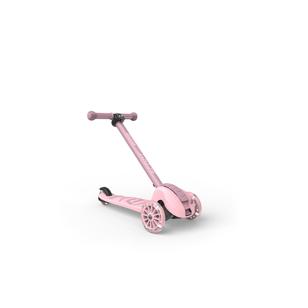 Rose 3S LED - Highwaykick3 - Regulowana Hulajnoga 3-7 lat - Świecące Skrętne Kółka - Scootandride