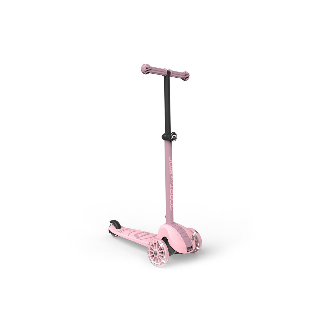 Rose 3S LED - Highwaykick3 - Regulowana Hulajnoga 3-7 lat - Świecące Skrętne Kółka - Scootandride