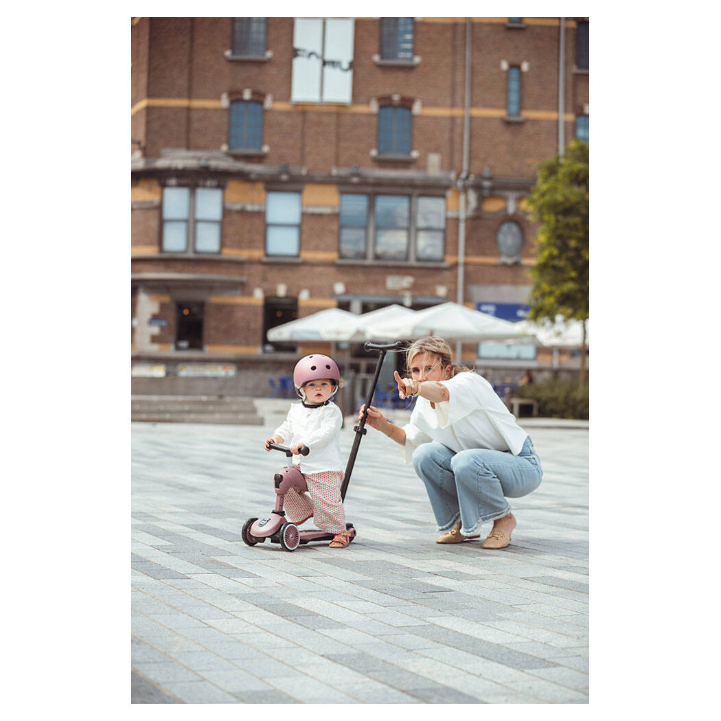 Wildberry XXS-S - Ultralekki Regulowany Kask Dla Dzieci 1-5 lat (45-51 cm) - Tylna Lampka LED - Scootandride