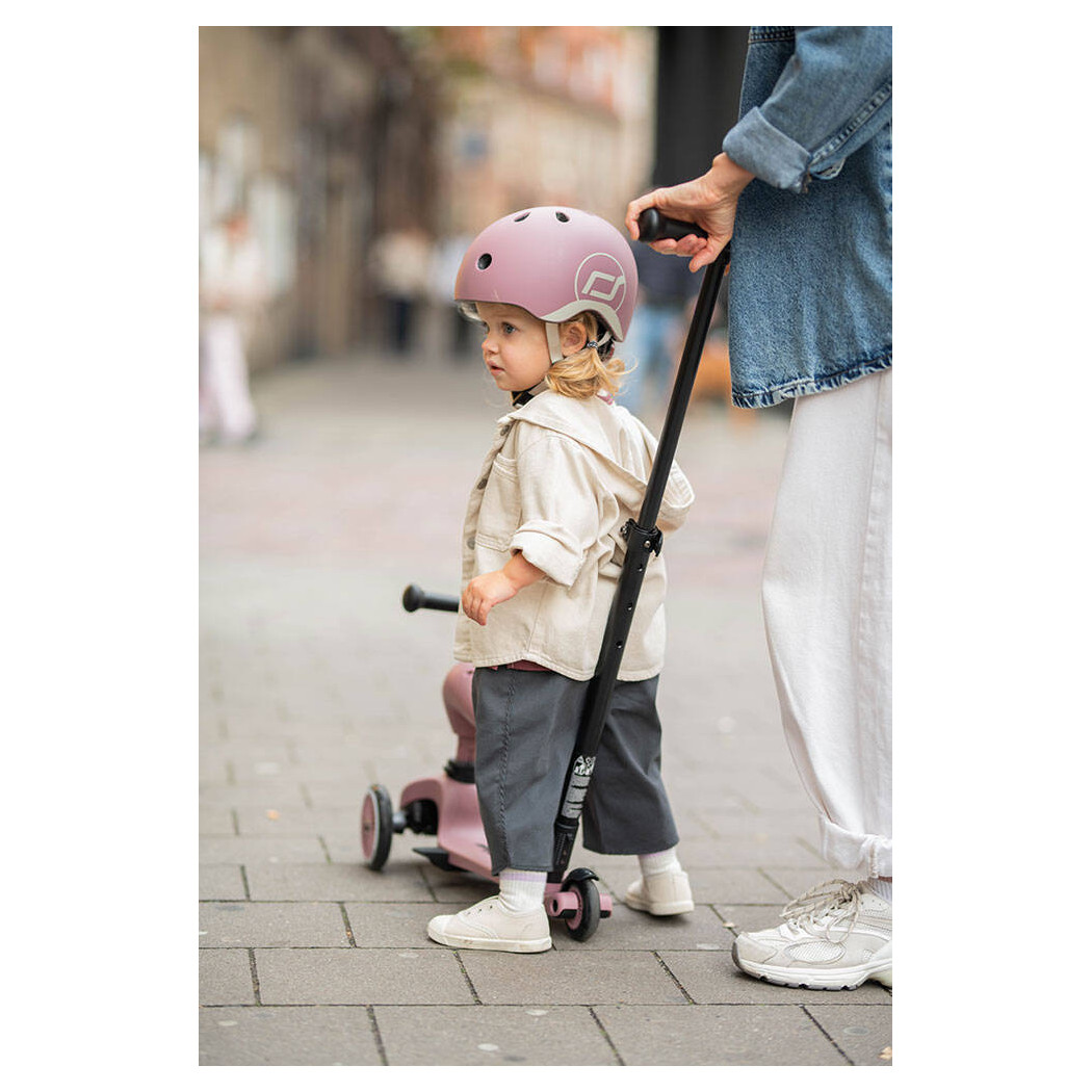 Wildberry XXS-S - Ultralekki Regulowany Kask Dla Dzieci 1-5 lat (45-51 cm) - Tylna Lampka LED - Scootandride