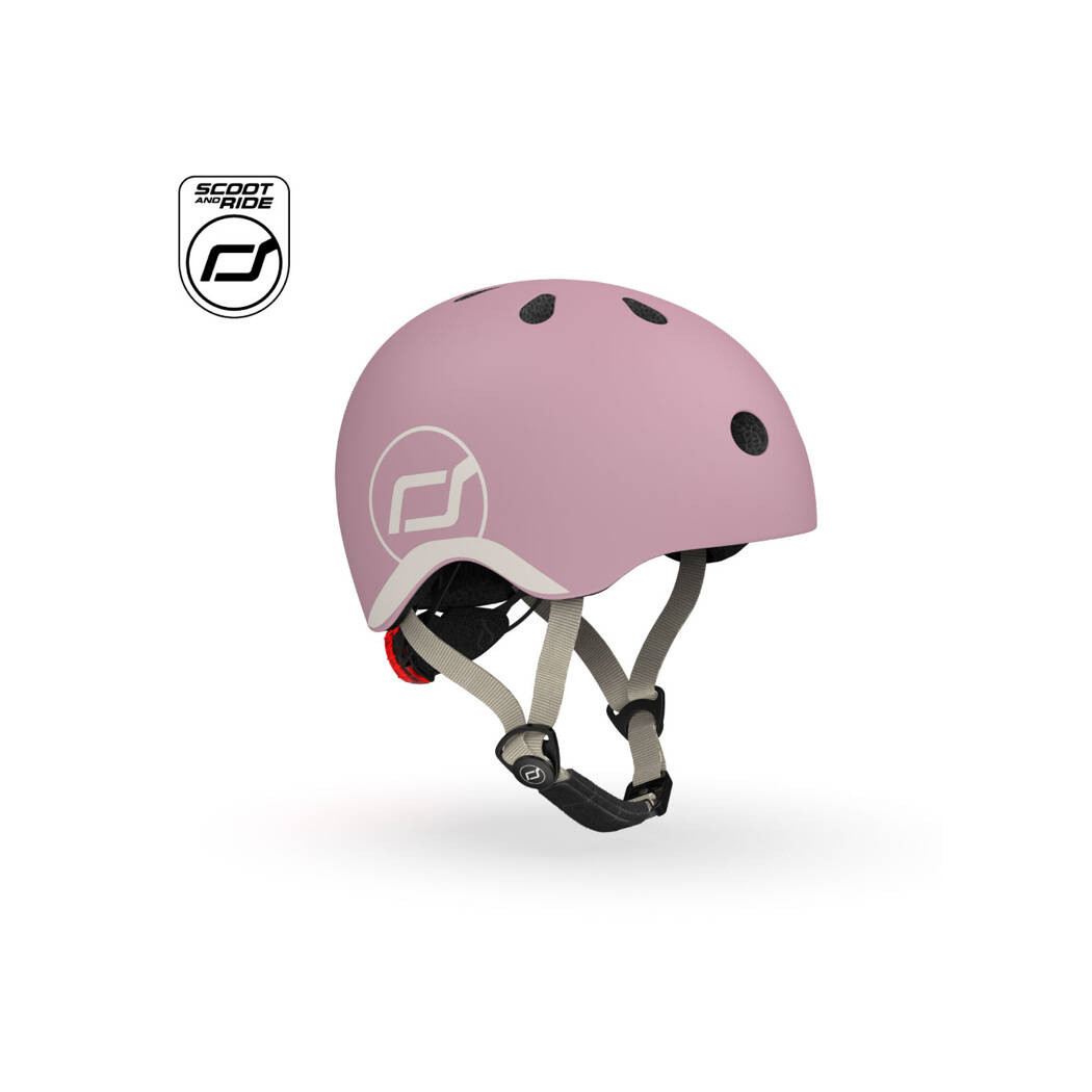 Wildberry XXS-S - Ultralekki Regulowany Kask Dla Dzieci 1-5 lat (45-51 cm) - Tylna Lampka LED - Scootandride