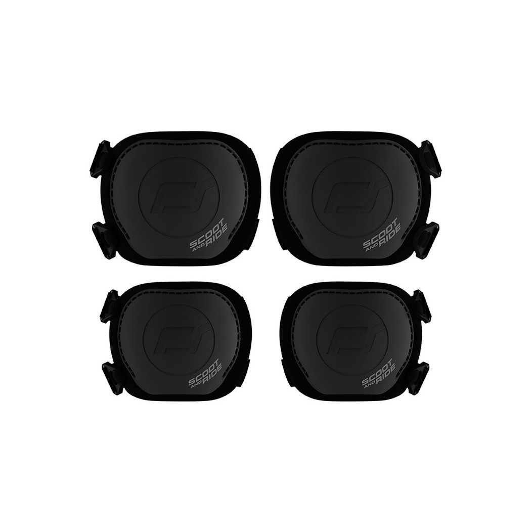 Black XXS - Nakolanniki i Nałokietniki - Czarne - Ochraniacze dla Dzieci - Scootandride