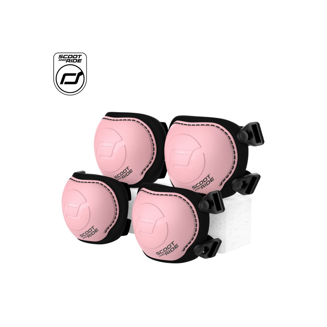 Rose XXS - Nakolanniki i Nałokietniki - Różowe - Ochraniacze dla Dzieci - Scootandride