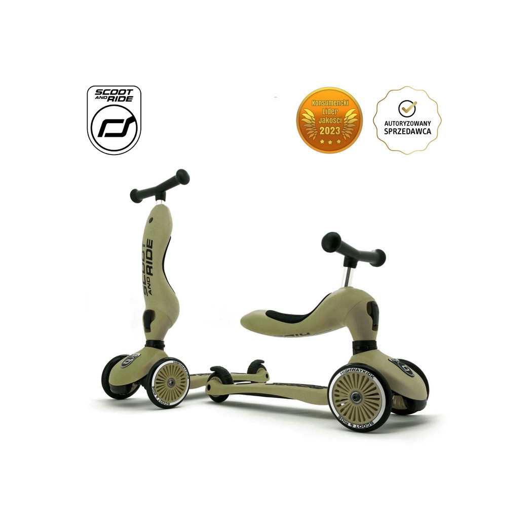 Olive - Highwaykick1 2w1 - Jeździk i hulajnoga 1-5 lat - Scootandride