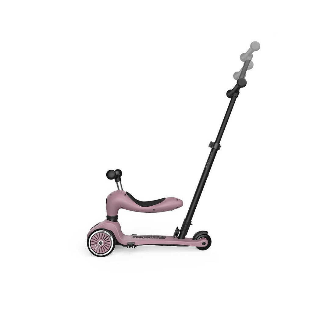 Wildberry Push & Go - Highwaykick1 2w1 - Jeździk i hulajnoga z Rączką do Prowadzenia 1-5 lat - Scootandride