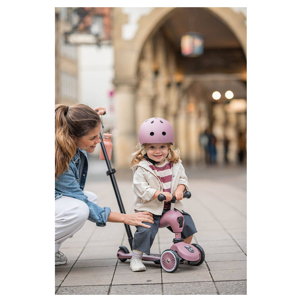Wildberry Push & Go - Highwaykick1 2w1 - Jeździk i hulajnoga z Rączką do Prowadzenia 1-5 lat - Scootandride