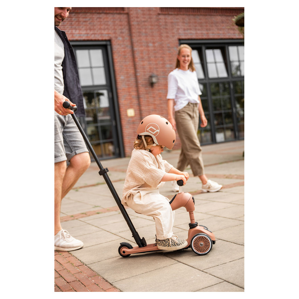 Mocha Push & Go - Highwaykick1 2w1 - Jeździk i hulajnoga z Rączką do Prowadzenia 1-5 lat - Scootandride