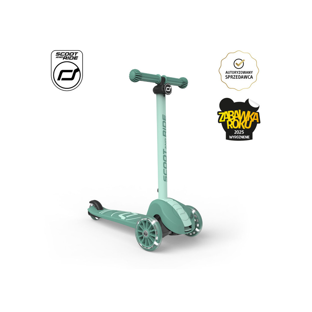 Forest 3S LED - Highwaykick3 - Regulowana Hulajnoga 3-7 lat - Świecące Skrętne Kółka - Scootandride