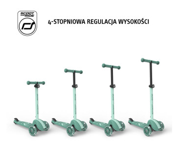 Forest 3S LED - Highwaykick3 - Regulowana Hulajnoga 3-7 lat - Świecące Skrętne Kółka - Scootandride