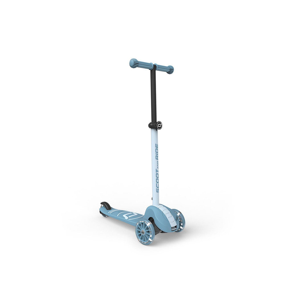 Steel 3S LED - Highwaykick3 - Regulowana Hulajnoga 3-7 lat - Świecące Skrętne Kółka - Scootandride