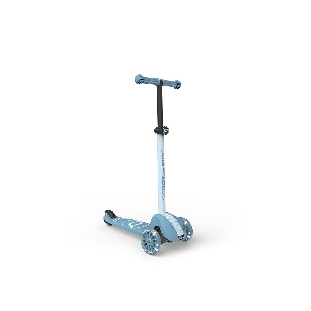 Steel 3S LED - Highwaykick3 - Regulowana Hulajnoga 3-7 lat - Świecące Skrętne Kółka - Scootandride