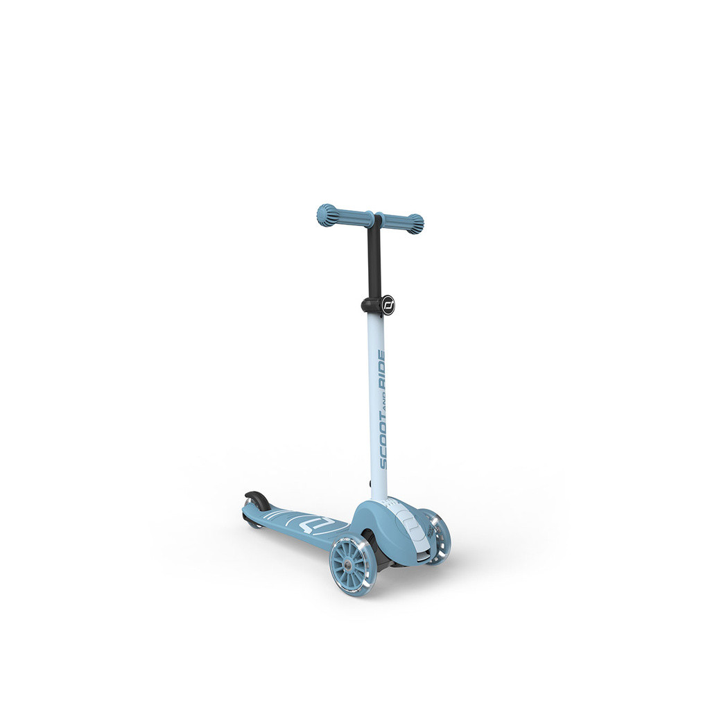 Steel 3S LED - Highwaykick3 - Regulowana Hulajnoga 3-7 lat - Świecące Skrętne Kółka - Scootandride