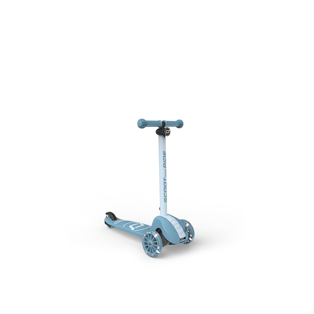 Steel 3S LED - Highwaykick3 - Regulowana Hulajnoga 3-7 lat - Świecące Skrętne Kółka - Scootandride