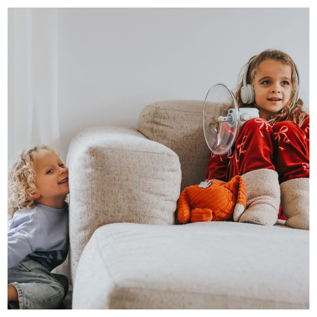 KIDYSPY - Wzmacniacz Dźwięku - Mikrofon Kierunkowy ze Słuchawkami - KIDYWOLF