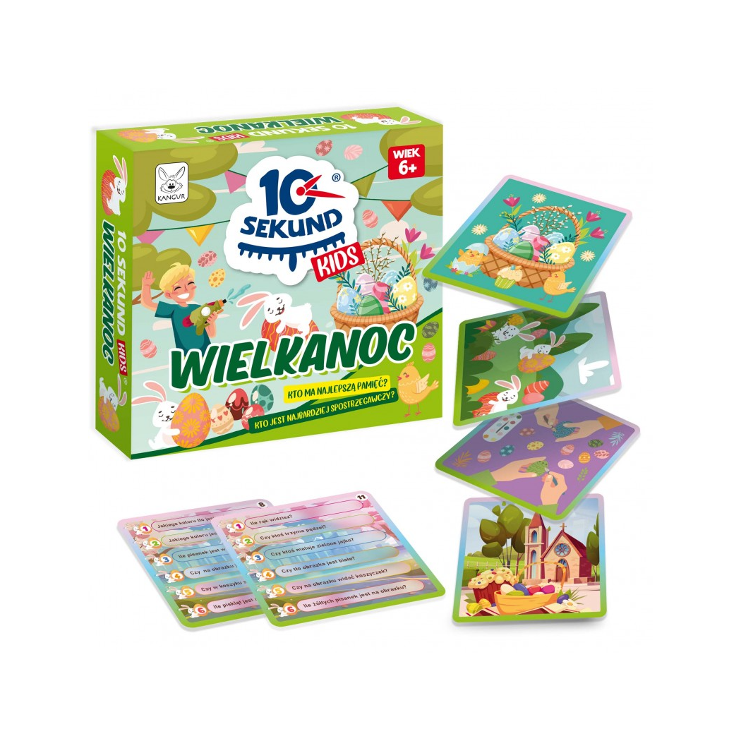 10 Sekund Kids - Wielkanoc - Gra Rodzinna dla Dzieci na Spostrzegawczość - Kangur