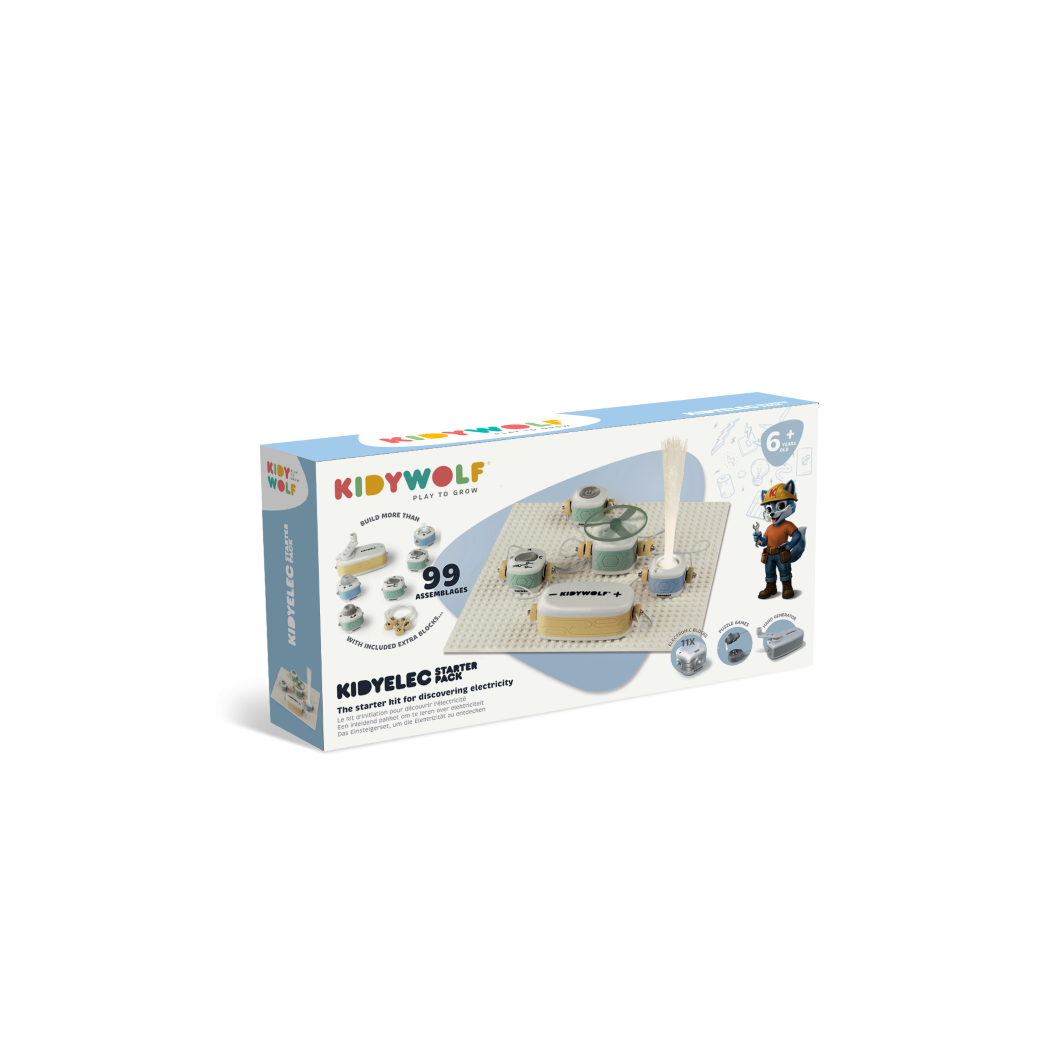 KIDYELEC Starter - Mały Elektryk Zestaw Konstrukcyjny Elektryczność - KIDYWOLF
