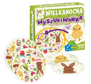 Wielkanocna Wyszukiwanka - Szybka Gra Karciana dla Dzieci na Spostrzegawczość - Kangur