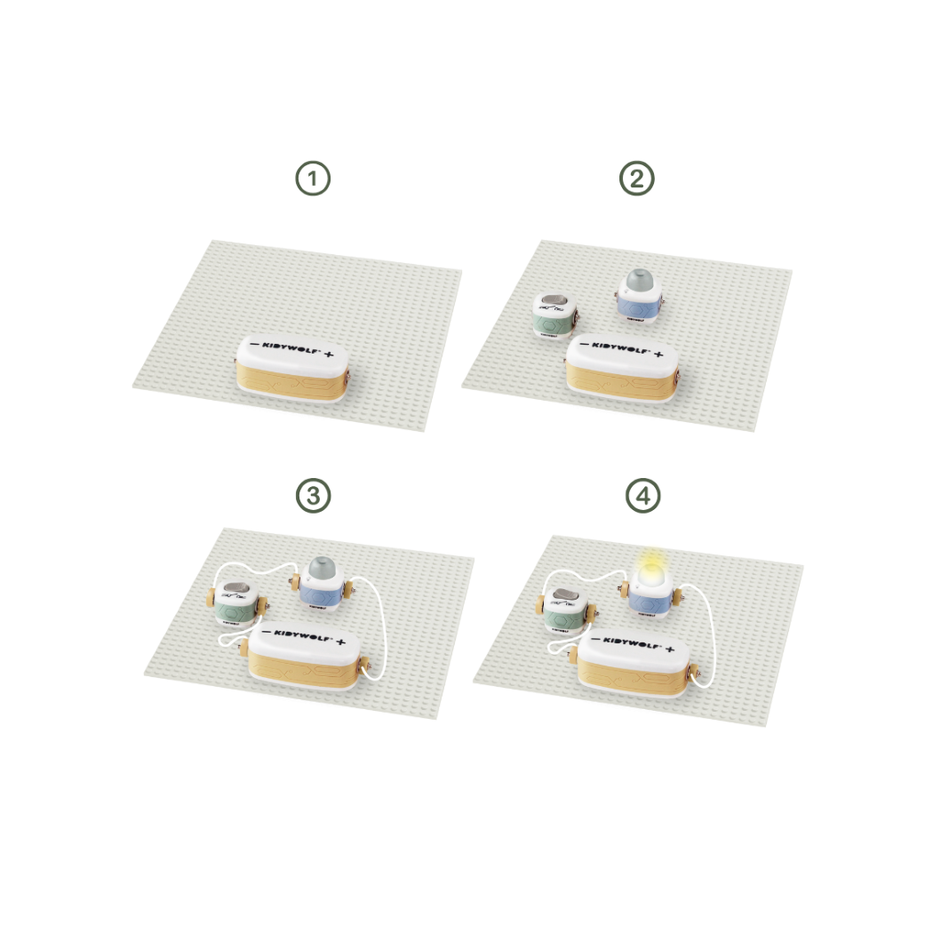 KIDYELEC Starter - Mały Elektryk Zestaw Konstrukcyjny Elektryczność - KIDYWOLF