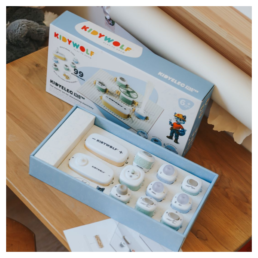 KIDYELEC Starter - Mały Elektryk Zestaw Konstrukcyjny Elektryczność - KIDYWOLF