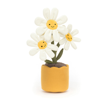 PROMOCJA Wesoła Stokrotka 34 cm - Pluszowe Stokrotki w Doniczce - Maskotka Przytulanka - JellyCat