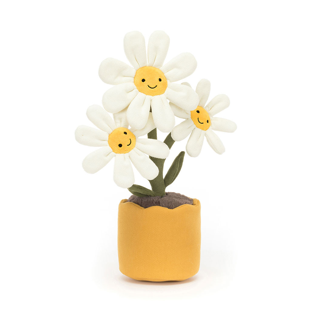 PROMOCJA Wesoła Stokrotka 34 cm - Pluszowe Stokrotki w Doniczce - Maskotka Przytulanka - JellyCat