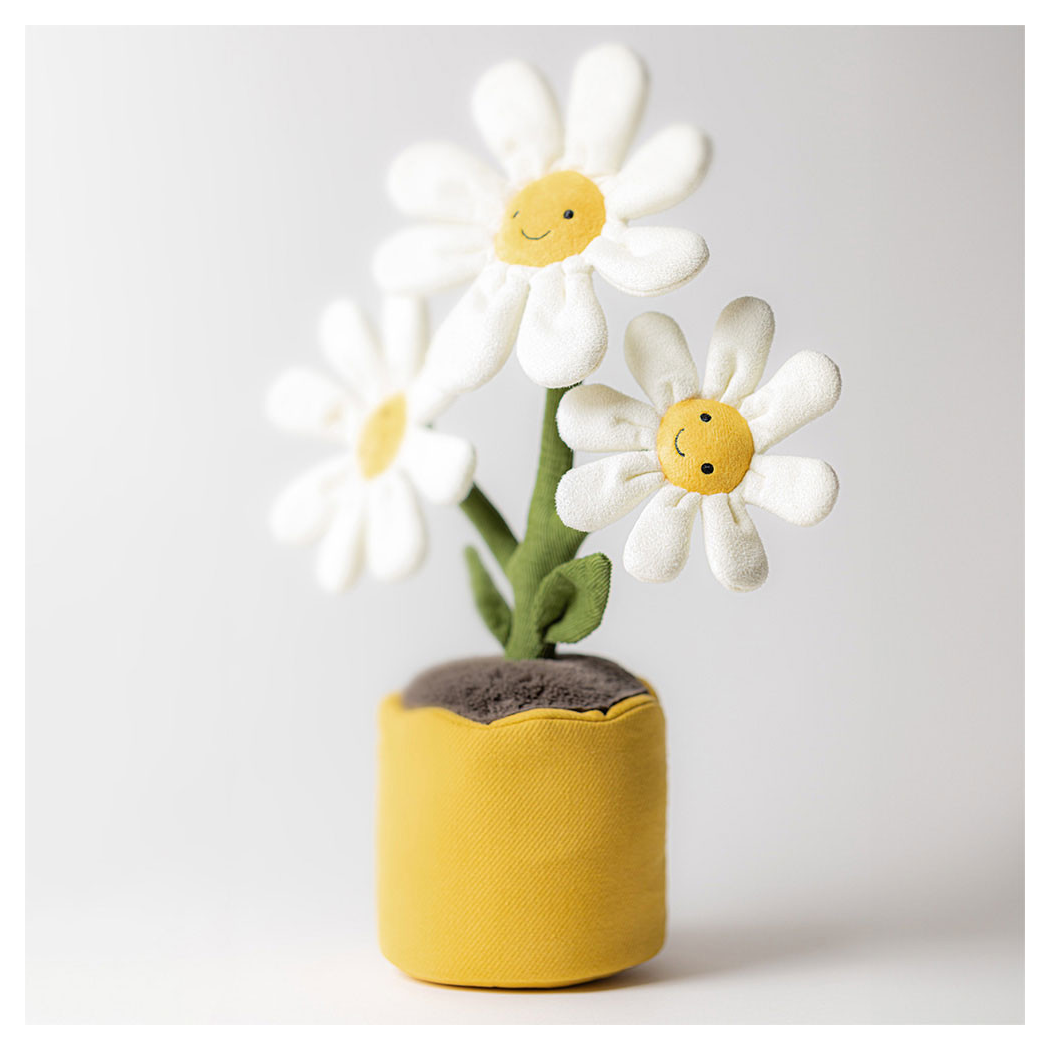 PROMOCJA Wesoła Stokrotka 34 cm - Pluszowe Stokrotki w Doniczce - Maskotka Przytulanka - JellyCat