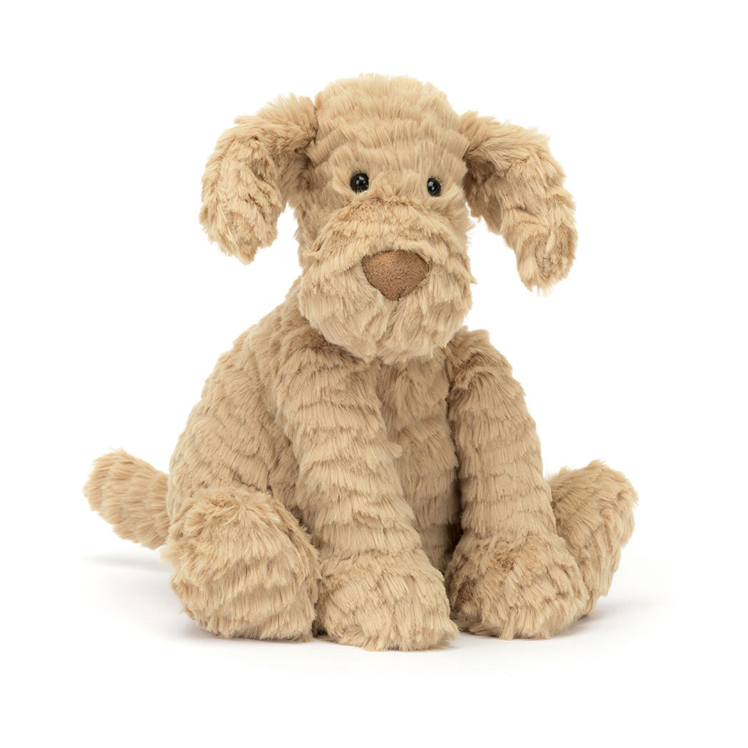 Biszkoptowy Szczeniaczek - Piesek 23 cm - Pluszowy z Prążkowanym Futerkiem - Maskotka Przytulanka - JellyCat