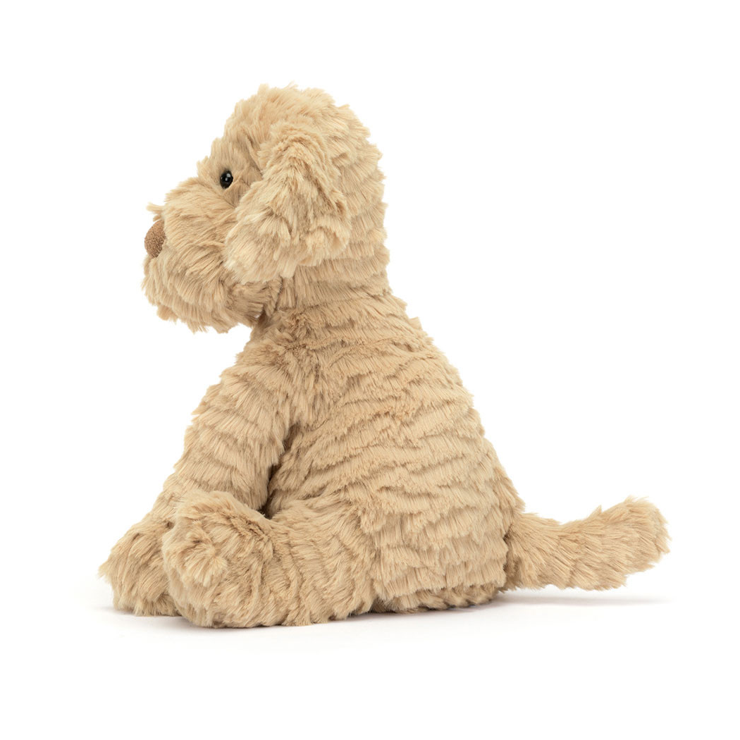 Biszkoptowy Szczeniaczek - Piesek 23 cm - Pluszowy z Prążkowanym Futerkiem - Maskotka Przytulanka - JellyCat