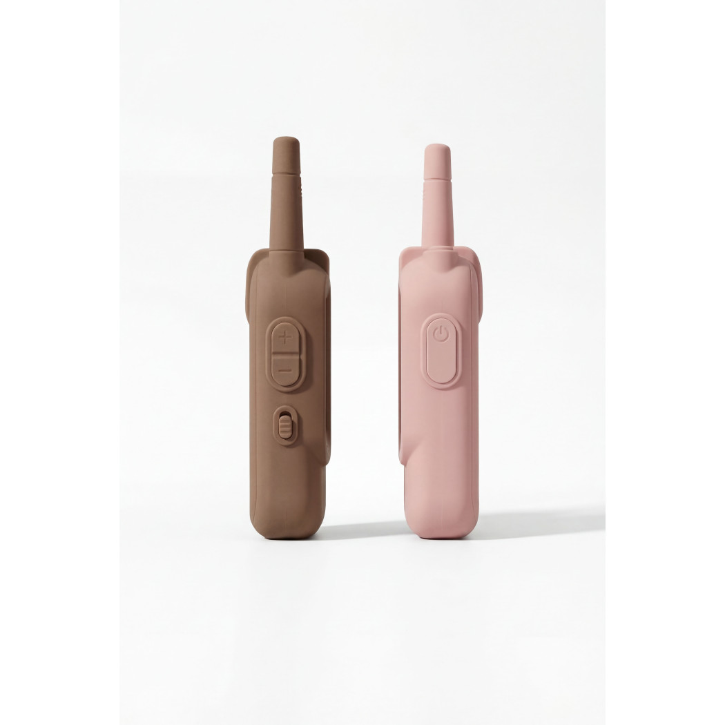 KidTooki Różowe i Brązowe - Video Walkie Talkie - Krótkofalówki Wideo dla Dzieci - Kidinex