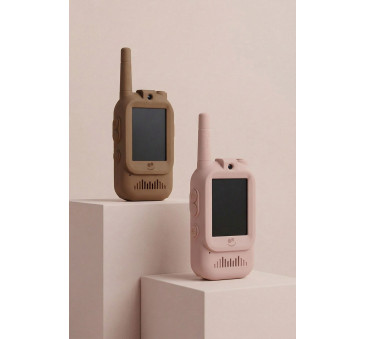 KidTooki Różowe i Brązowe - Video Walkie Talkie - Krótkofalówki Wideo dla Dzieci - Kidinex