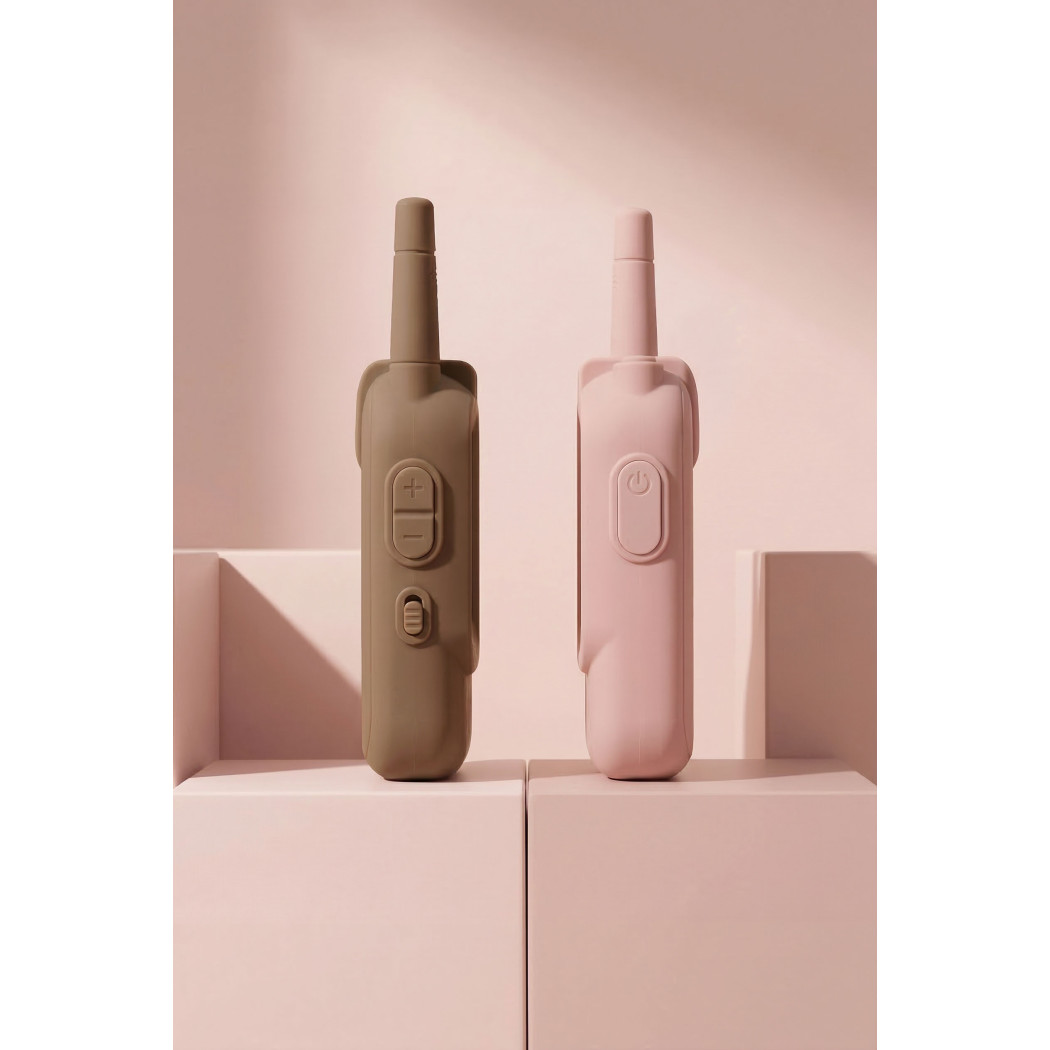 KidTooki Różowe i Brązowe - Video Walkie Talkie - Krótkofalówki Wideo dla Dzieci - Kidinex