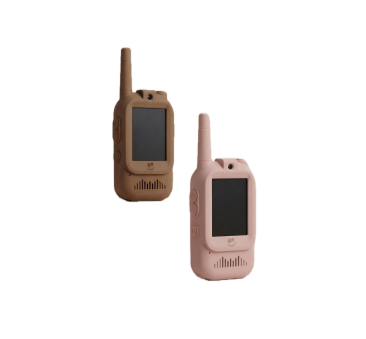 KidTooki Różowe i Brązowe - Video Walkie Talkie - Krótkofalówki Wideo dla Dzieci - Kidinex