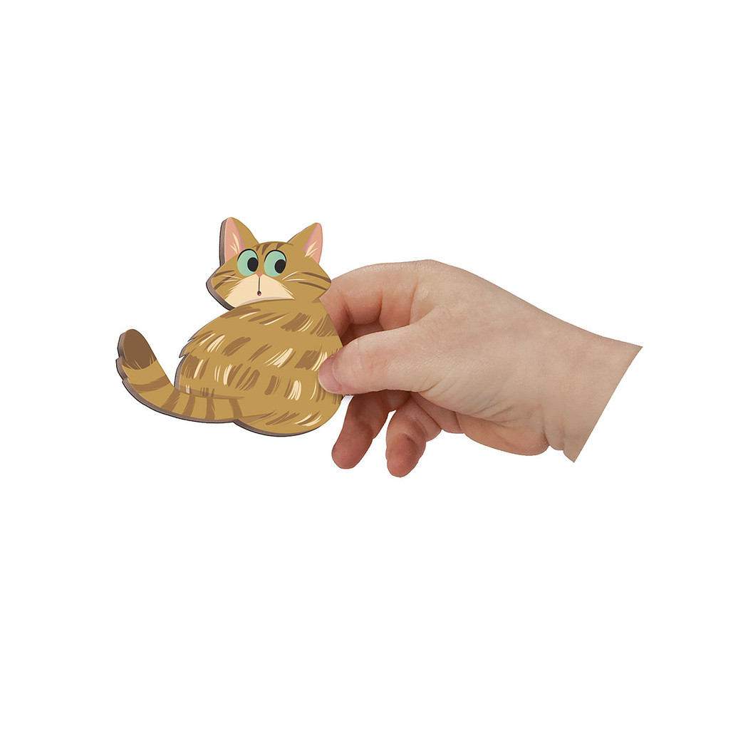 Koty - Układanka Magnetyczna - 30 Magnesów - Magneti'stories - Janod