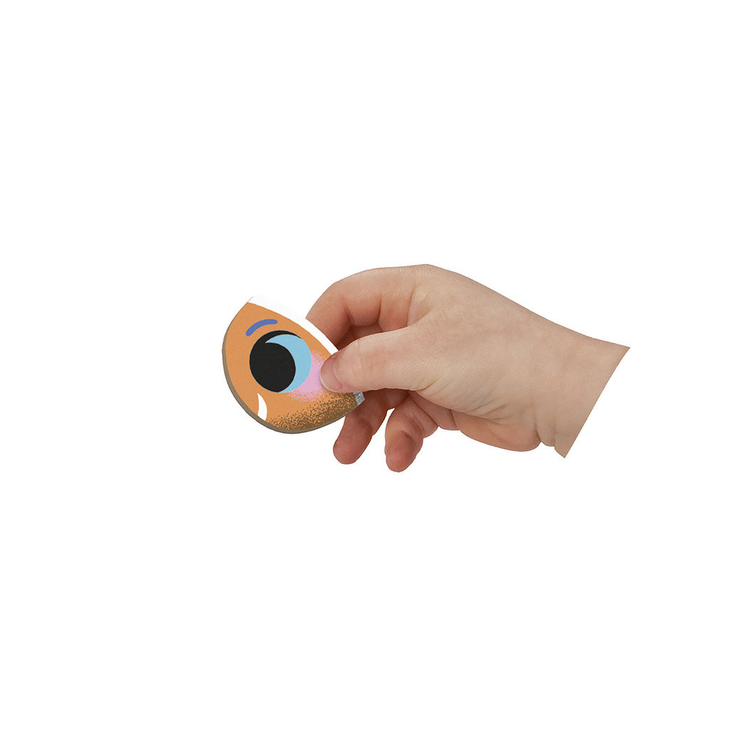 Tropikalne Ryby - Magnetyczna Układanka Akwarium Rybki - 30 Magnesów - Magnetibook - Janod