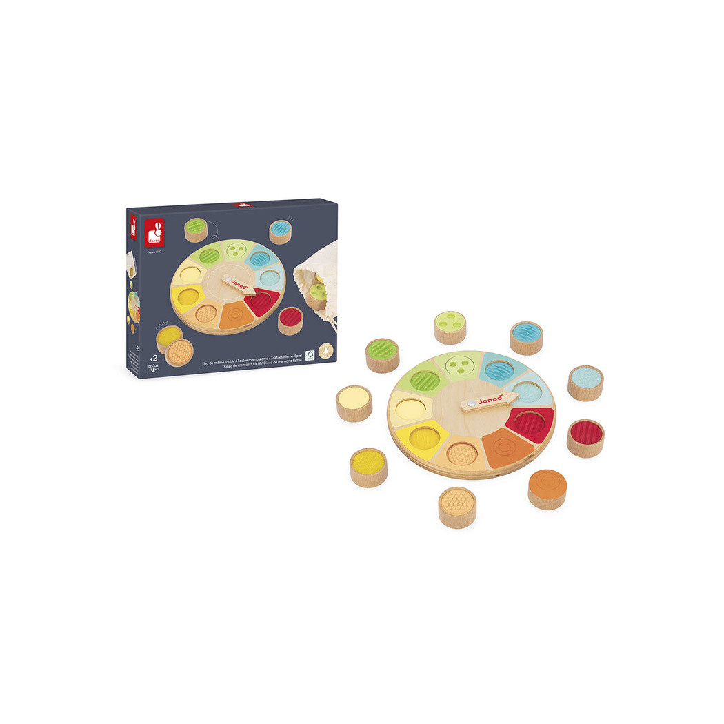 Koło Sensoriel - Sensoryczna Pamięciowa Gra Dotykowa - Dotykowe Memory - Janod