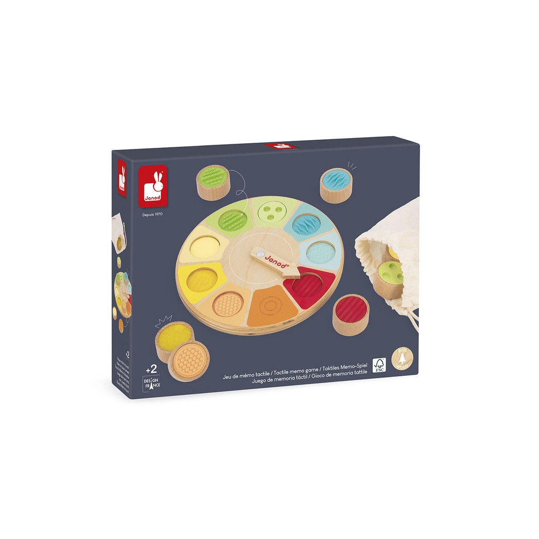 Koło Sensoriel - Sensoryczna Pamięciowa Gra Dotykowa - Dotykowe Memory - Janod