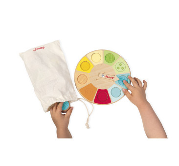 Koło Sensoriel - Sensoryczna Pamięciowa Gra Dotykowa - Dotykowe Memory - Janod