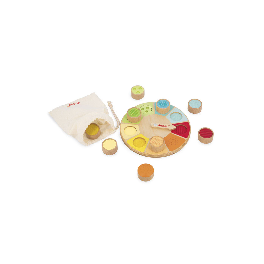 Koło Sensoriel - Sensoryczna Pamięciowa Gra Dotykowa - Dotykowe Memory - Janod