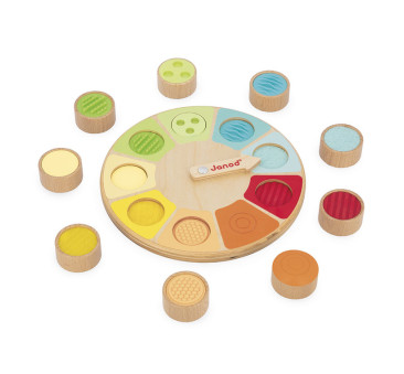 Koło Sensoriel - Sensoryczna Pamięciowa Gra Dotykowa - Dotykowe Memory - Janod