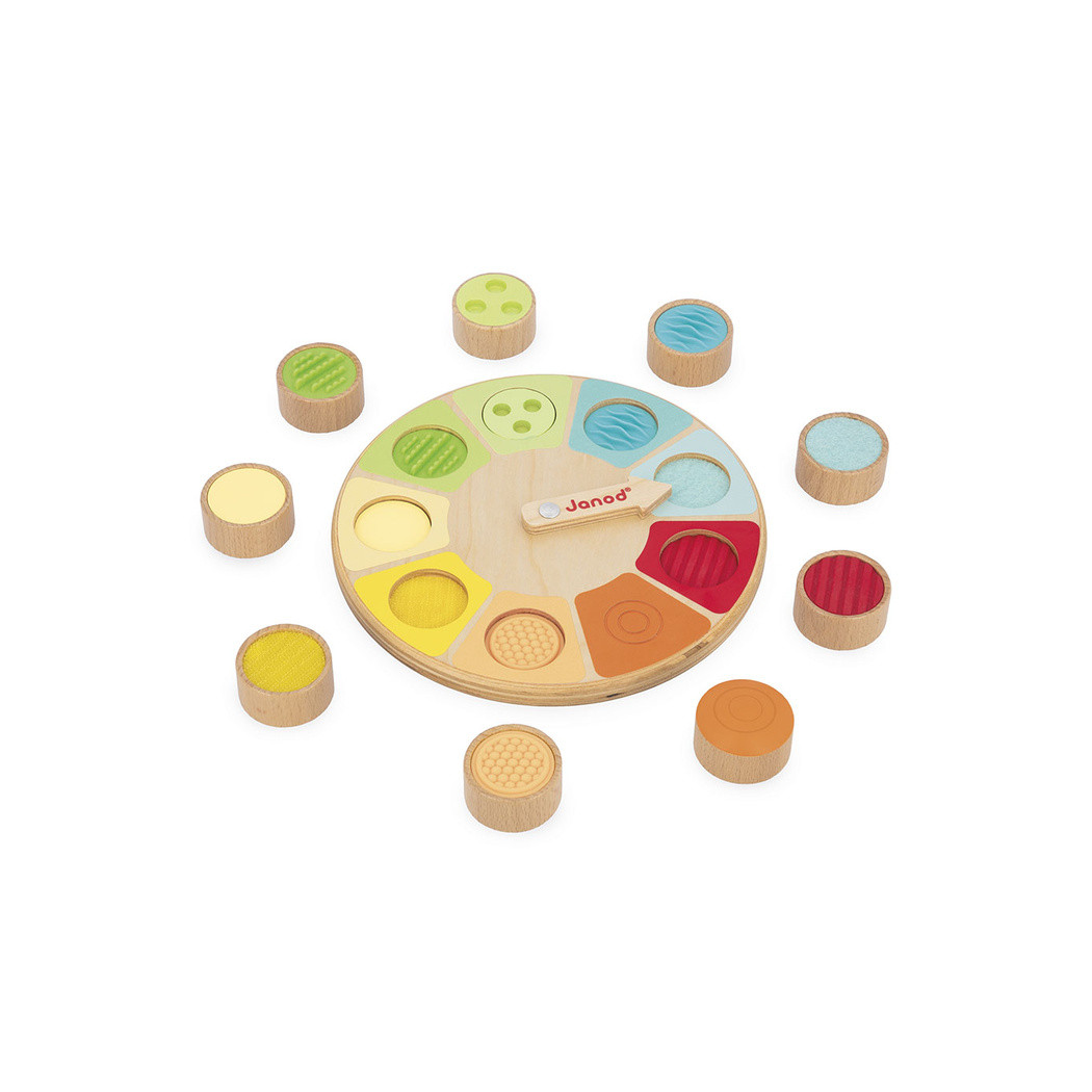 Koło Sensoriel - Sensoryczna Pamięciowa Gra Dotykowa - Dotykowe Memory - Janod