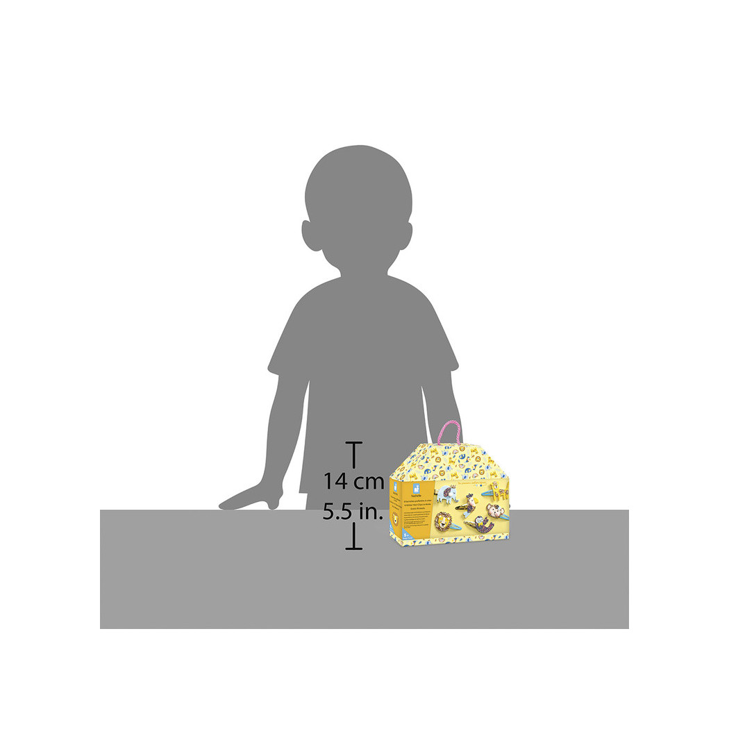 Egzotyczne Zwierzęta - Spinki do Włosów - Zestaw do Samodzielnego Ozdobienia Spinek - Zrób to Sam DIY - Janod