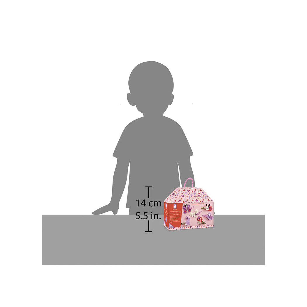 Ogród - Spinki do Włosów - Zestaw do Samodzielnego Ozdobienia Spinek - Zrób to Sam DIY - Janod