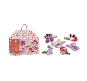 Ogród - Spinki do Włosów - Zestaw do Samodzielnego Ozdobienia Spinek - Zrób to Sam DIY - Janod