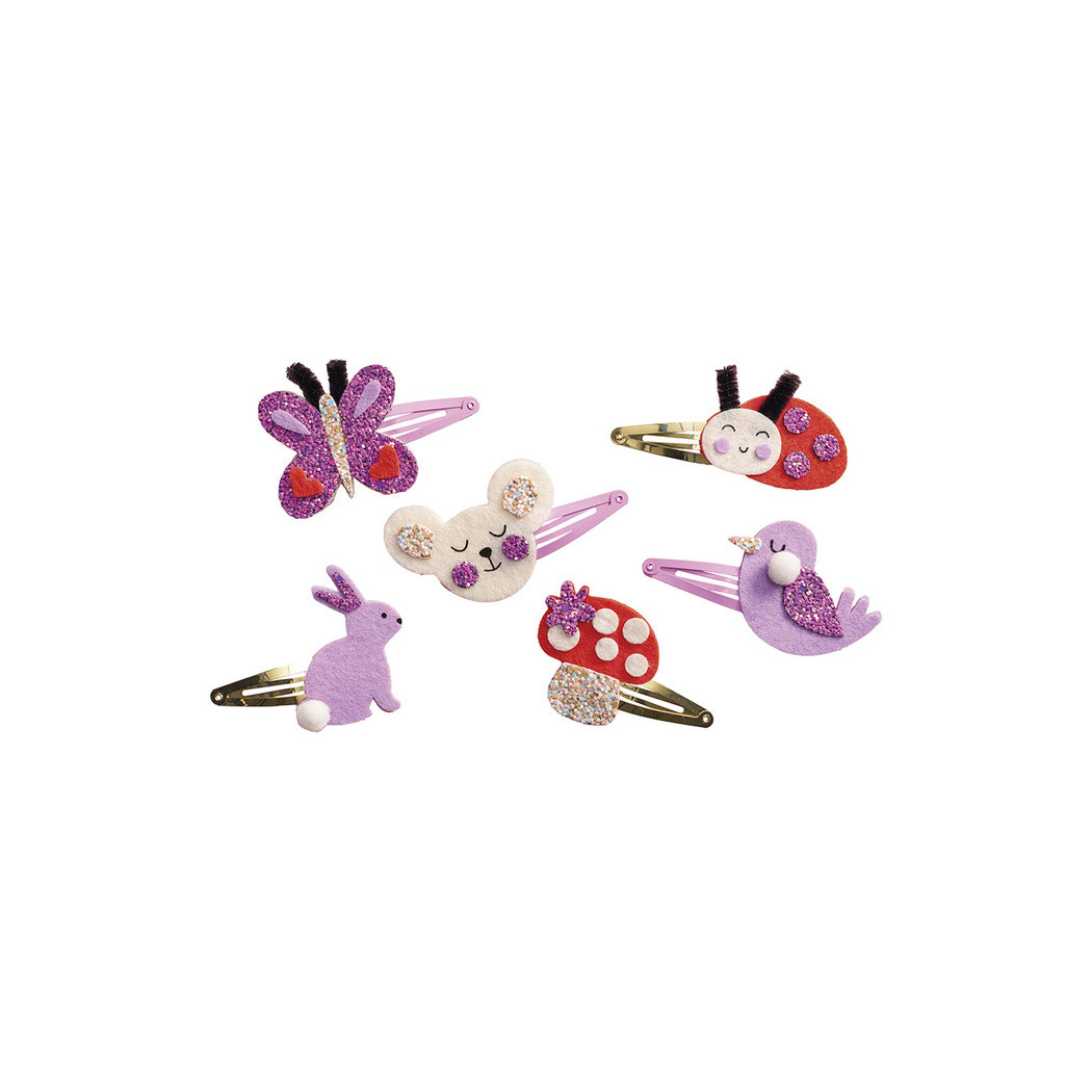 Ogród - Spinki do Włosów - Zestaw do Samodzielnego Ozdobienia Spinek - Zrób to Sam DIY - Janod