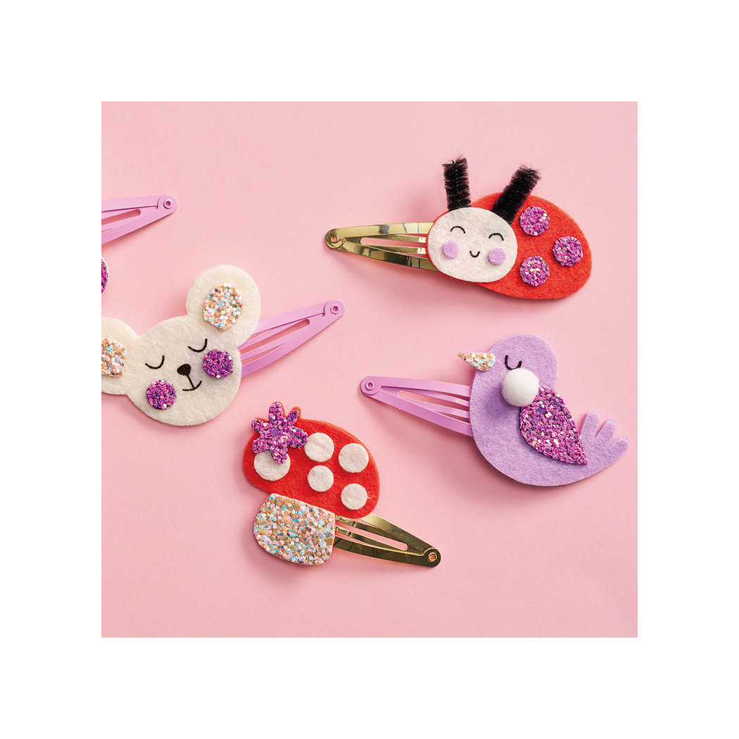 Ogród - Spinki do Włosów - Zestaw do Samodzielnego Ozdobienia Spinek - Zrób to Sam DIY - Janod